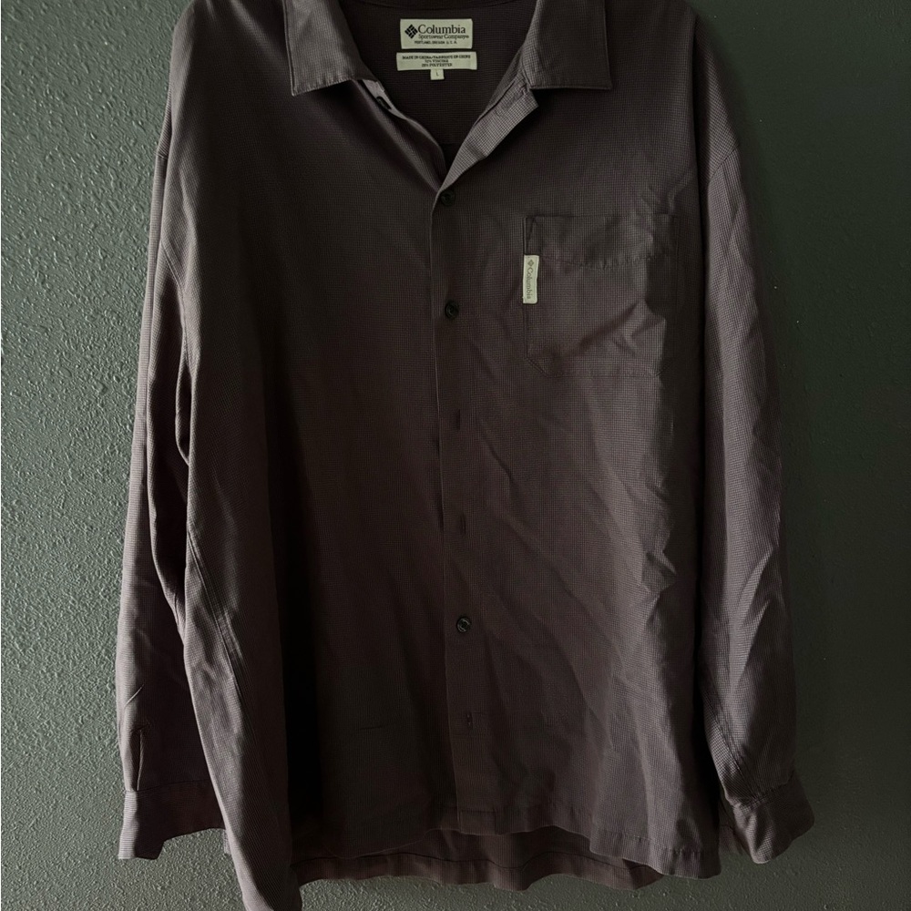 Columbia Dark L/S Fishing Shirt